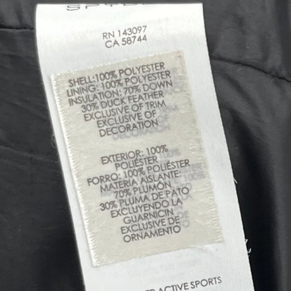 Spyder Women’s Puffer Vest Full Zip Down Insulated Active Sport M Medium - Picture 9 of 10